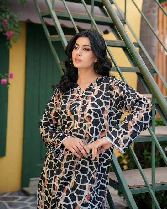 02 Piece Digital Printed Lawn